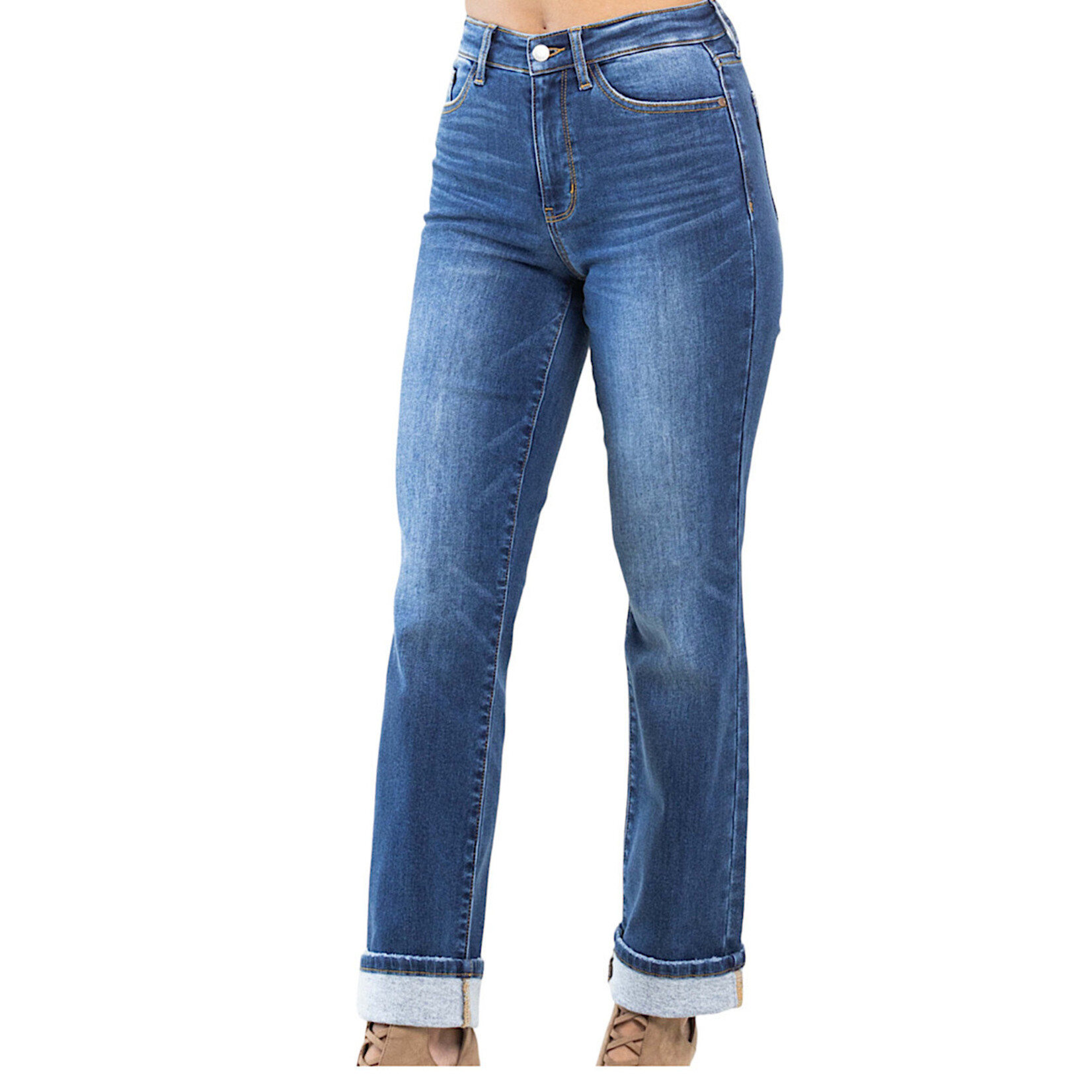 Judy Blue Judy Blue JB82561 HW Contrast Wash Thermal Straight