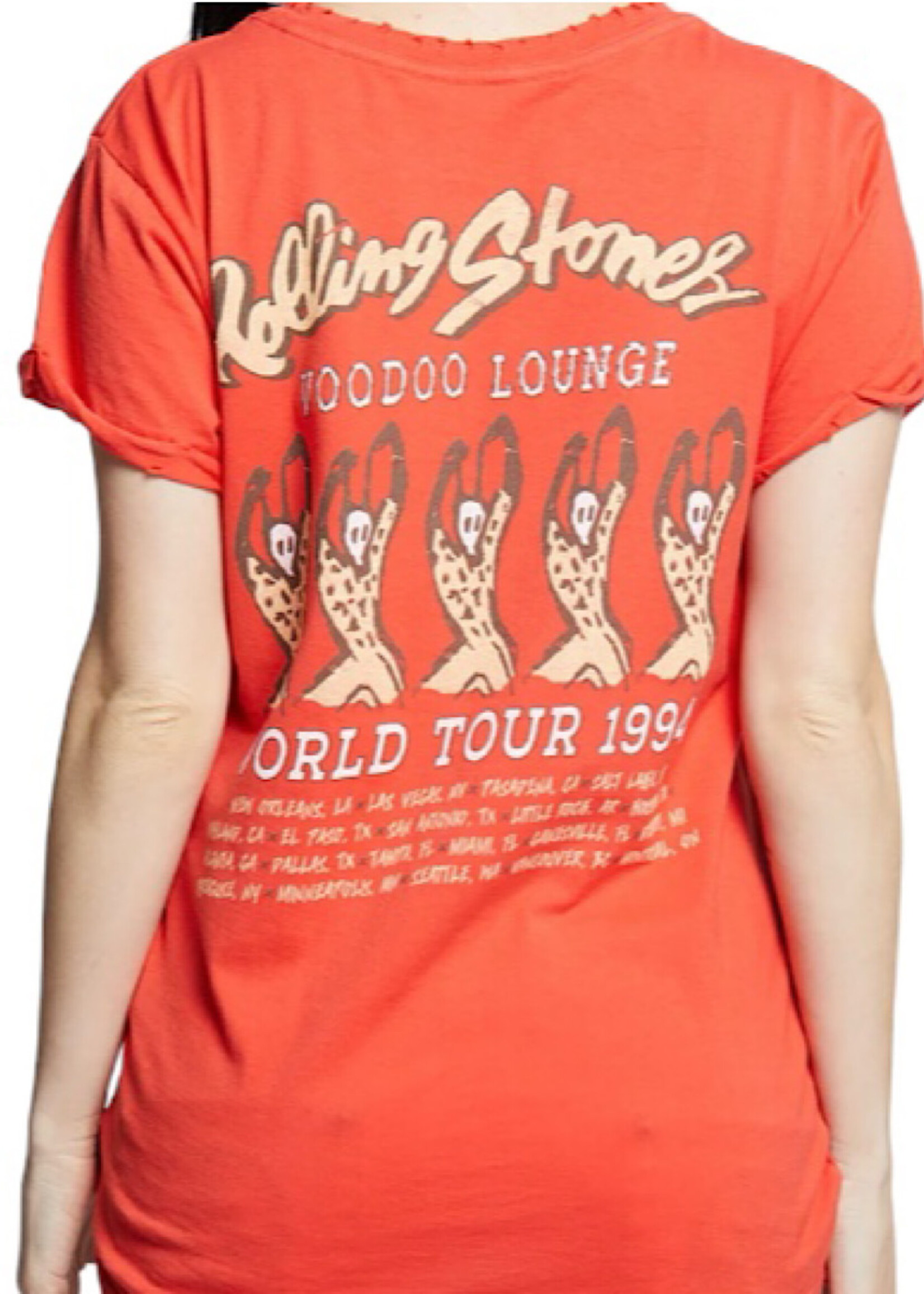 Recycled Karma The Rolling Stones World Tour S/S Tee- Paprika