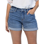 Judy Blue Plus JB15103PL Mid-Rise Cuffed Shorts
