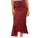 Wine Kensington Skirt