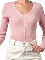 Heather Pink Viscose Sweater Top