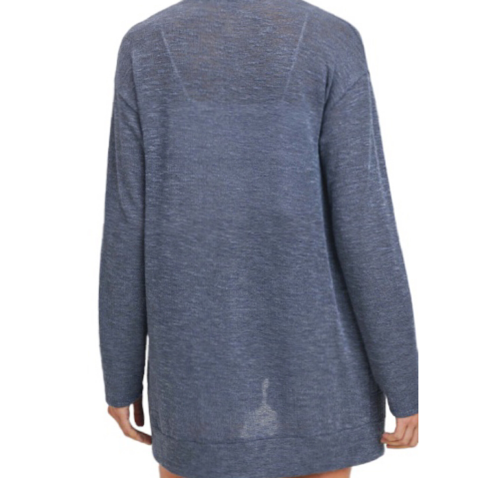 Indigo L/S Open Cardigan