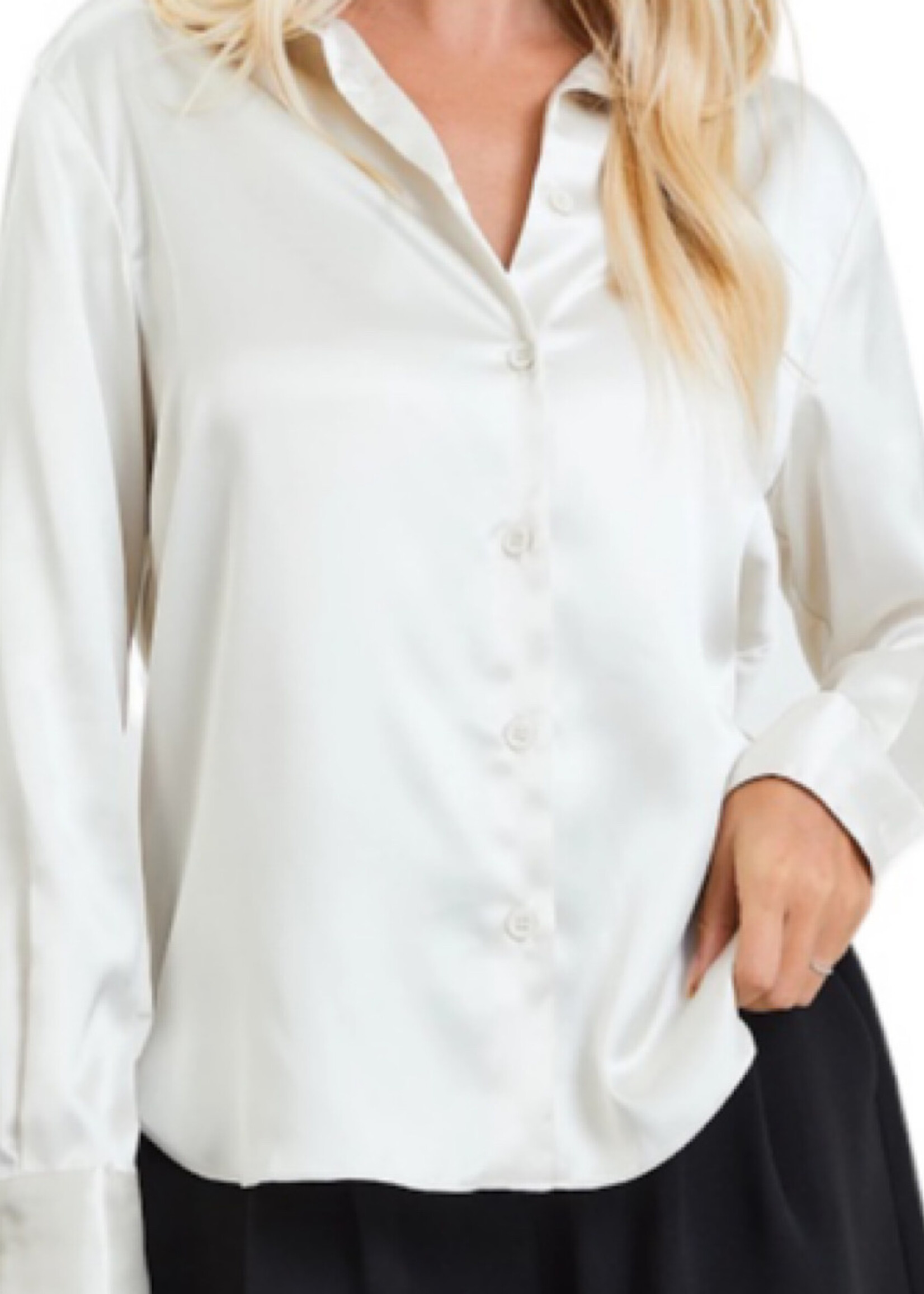 cream blouse with collar