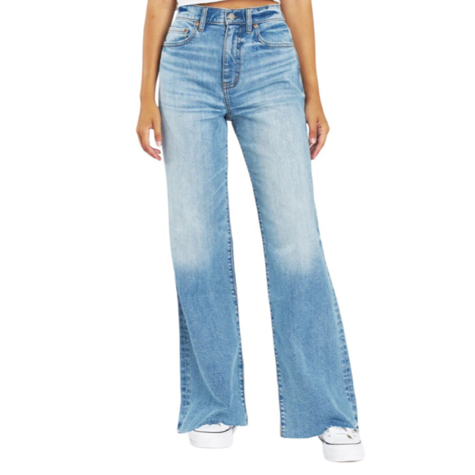 Daze DAZE D6205COT-FLG Far Out High Rise Wide Leg