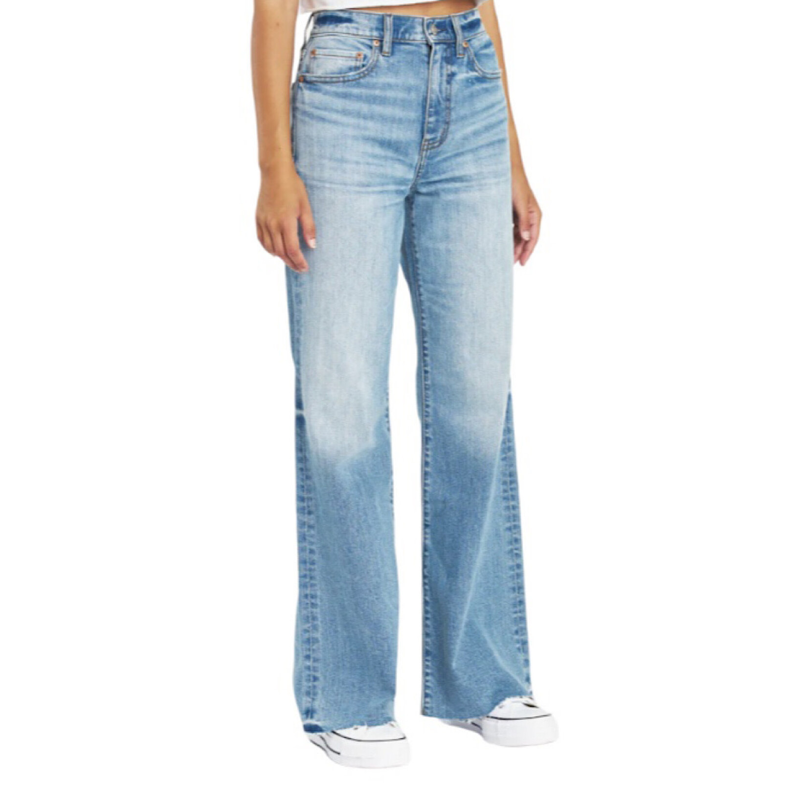 Daze DAZE D6205COT-FLG Far Out High Rise Wide Leg