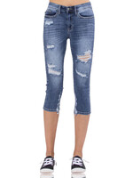 Judy Blue JB82269PL Plus M/R Skinny Capri