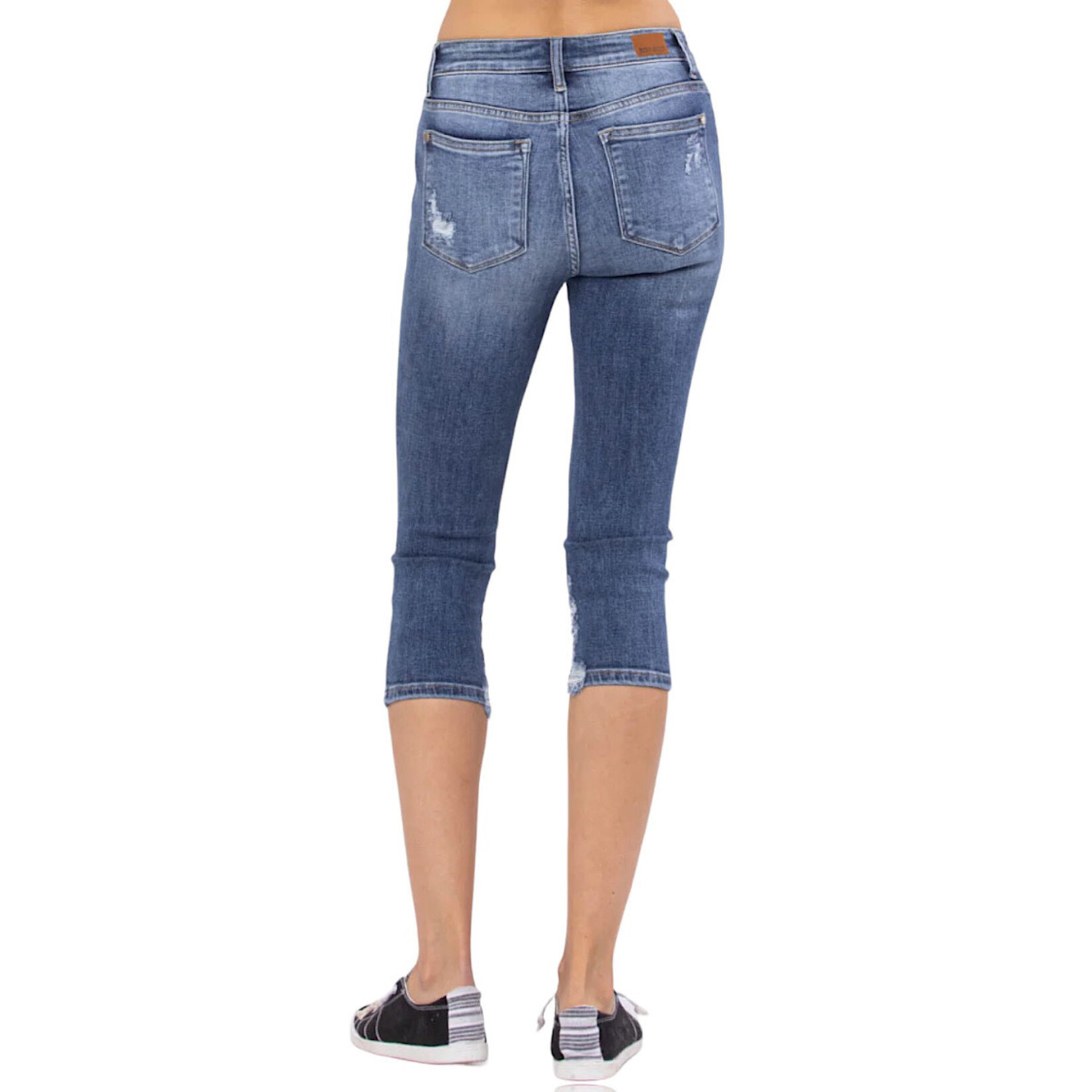 Judy Blue JB82269PL Plus M/R Skinny Capri