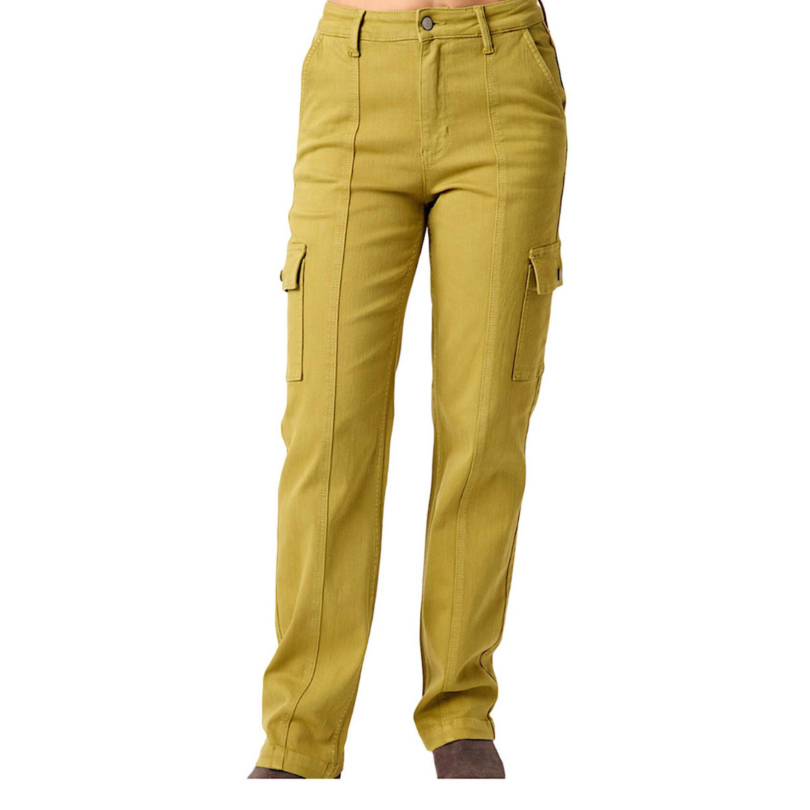 Judy Blue JB88842 Matcha H/W Garment Dyed Cargo Straight