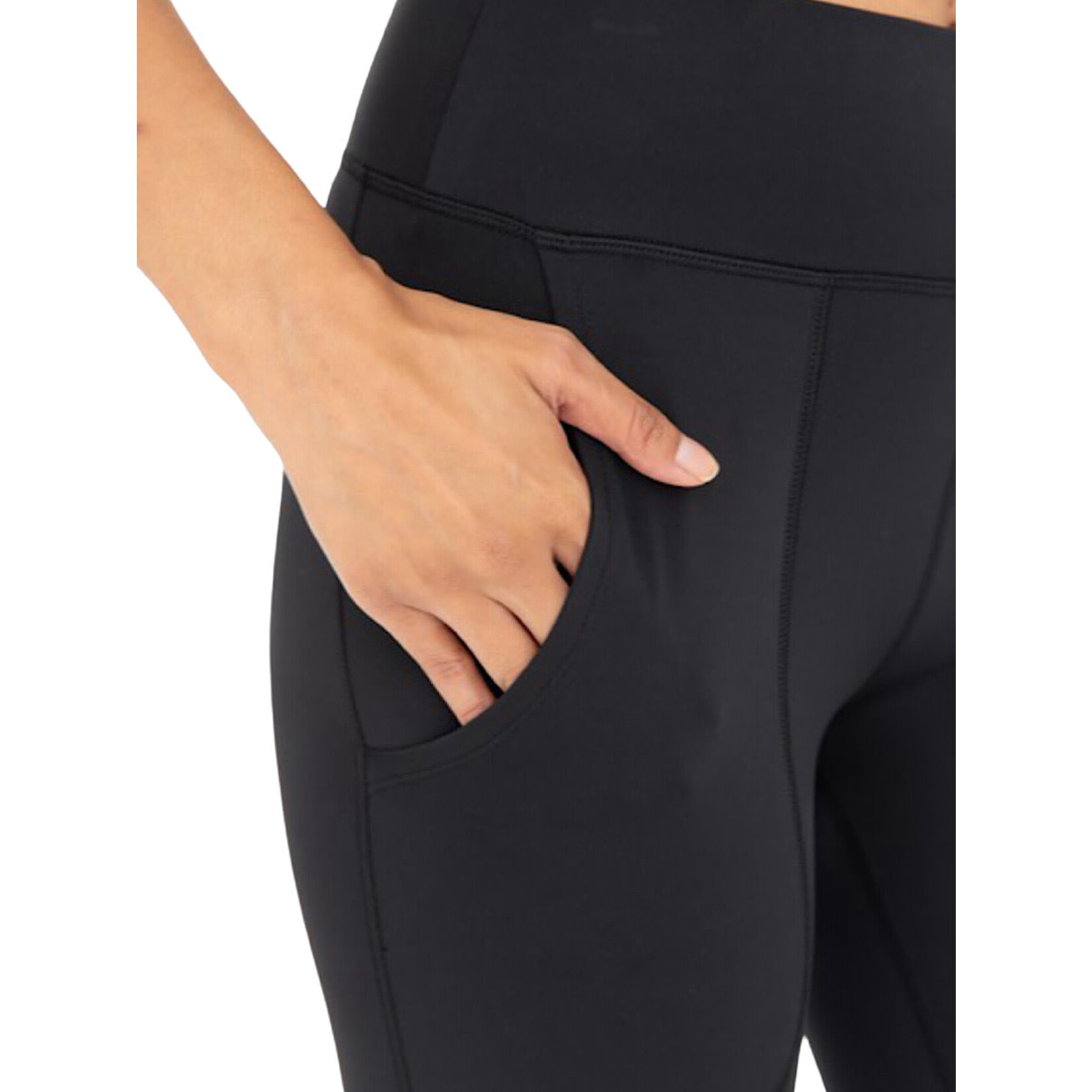 Black Venice Bubble Hem Leggings