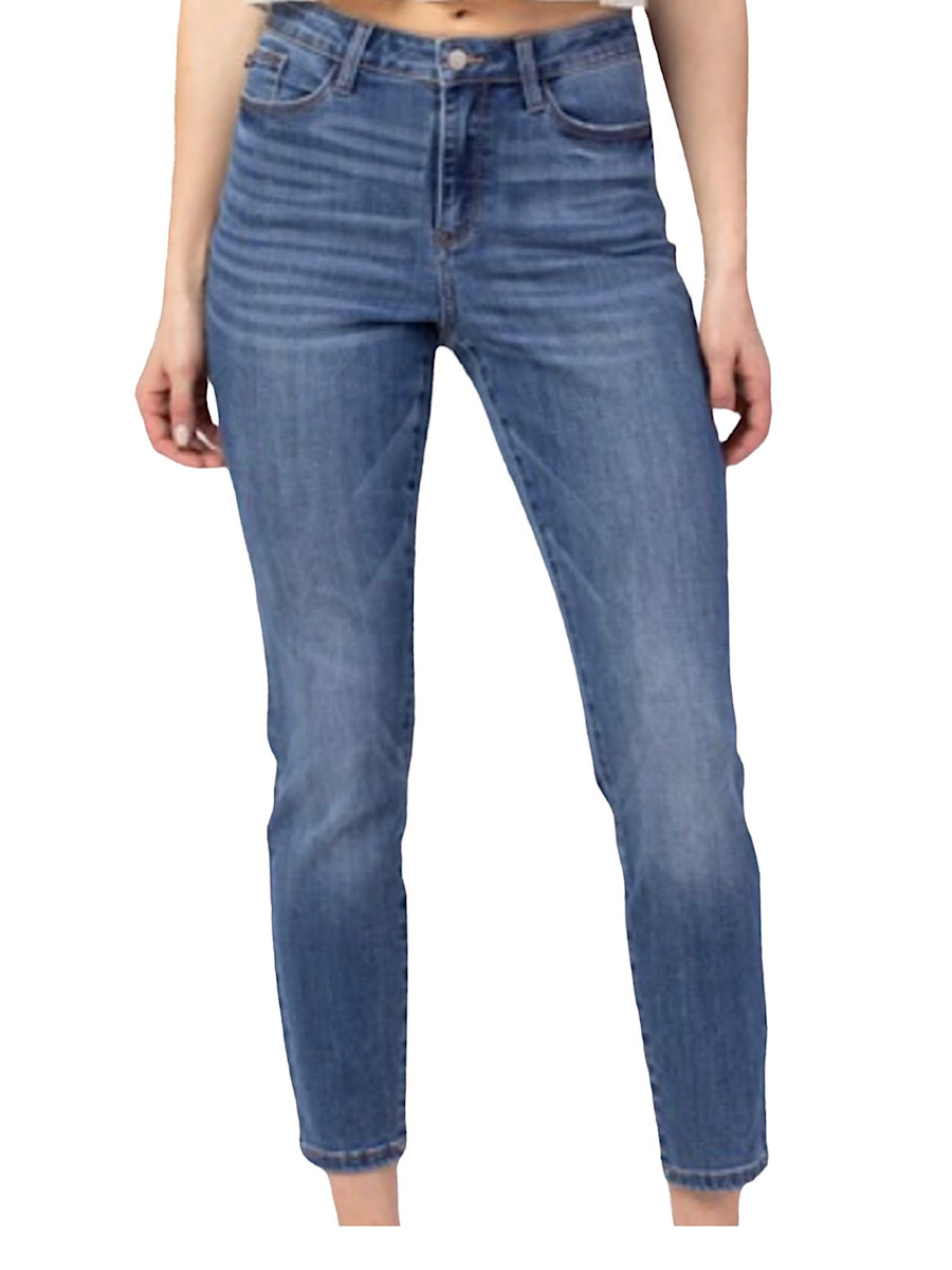 【HI FI FNK】(W) Rock Blue Stud Jeans Hell Bunny Weston Denim Jeans 40s 50s Vintage Retro