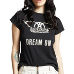 Black Aerosmith Dream On Baby Tee