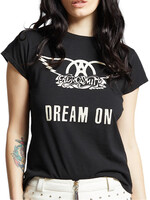Black Aerosmith Dream On Baby Tee