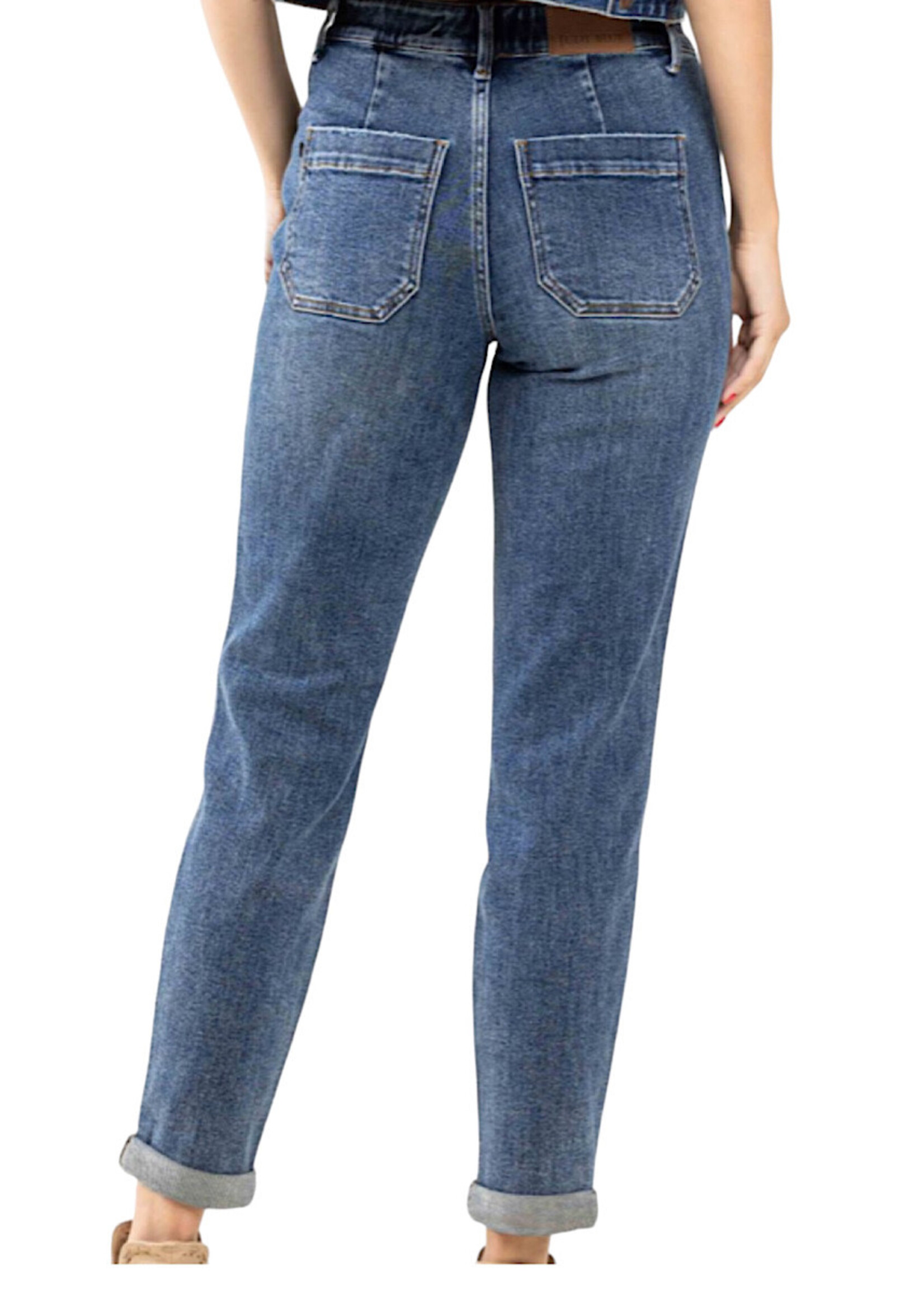 Judy Blue Judy Blue Plus Medium H/W Elastic Drawstring & Cuffed Jogger JB88779PL
