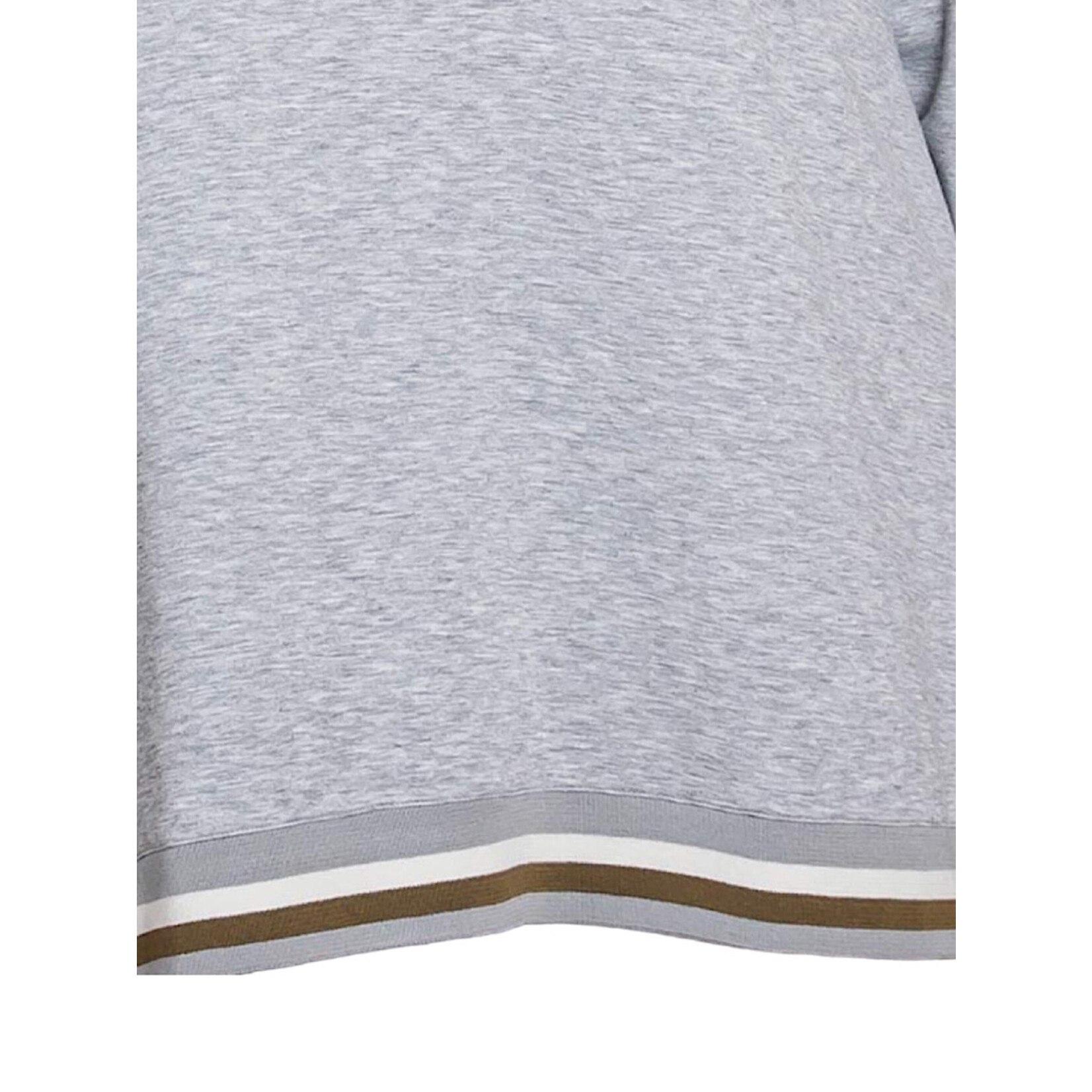 Plus Heather Grey French Terry Color Block Top