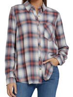 Plus Denim and Red Plaid Flannel