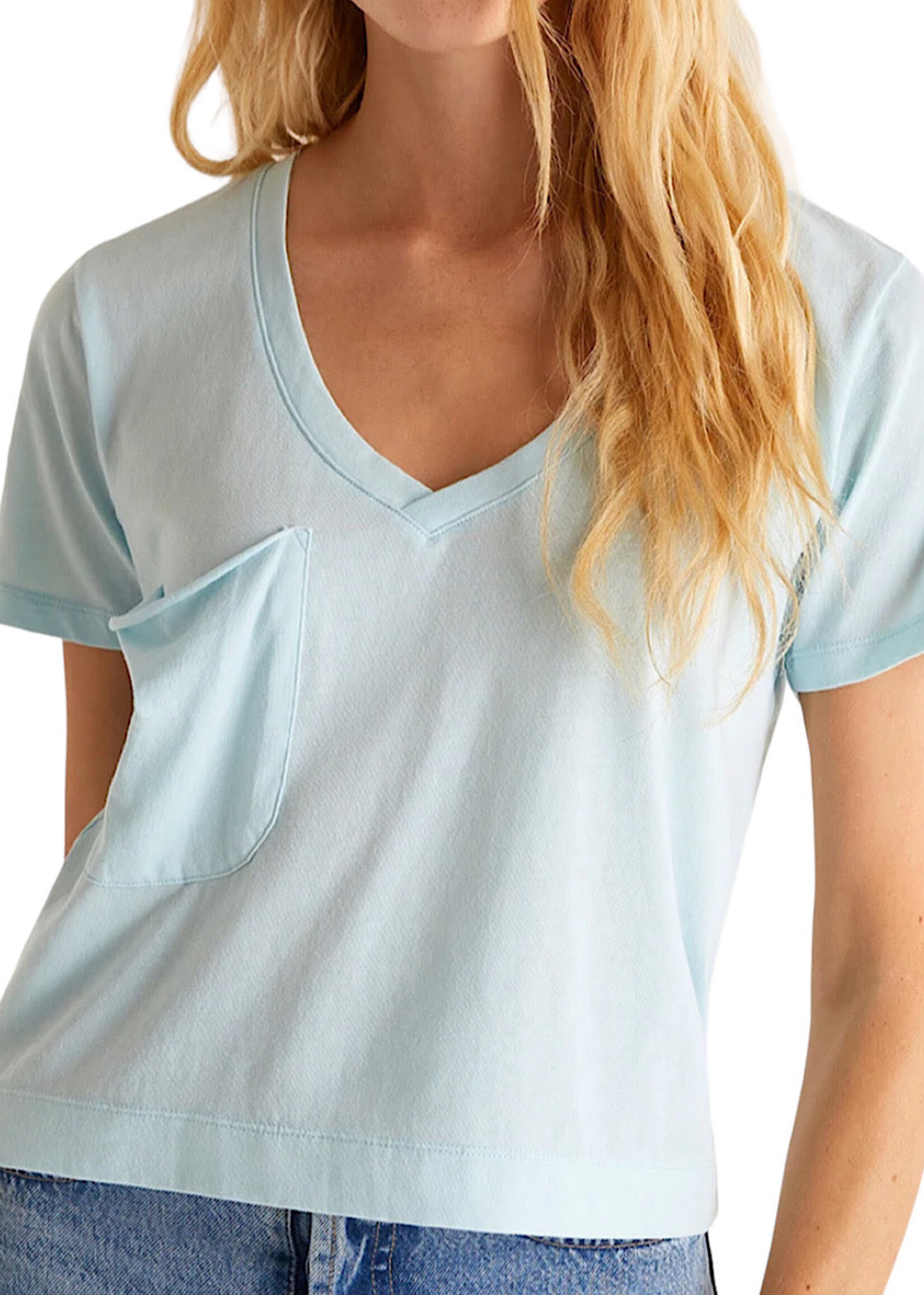 Z Supply Z Supply Classic Skimmer Tee Iced Turquoise