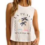 Z Supply Z Supply Kayla La Playa Tank White Shell