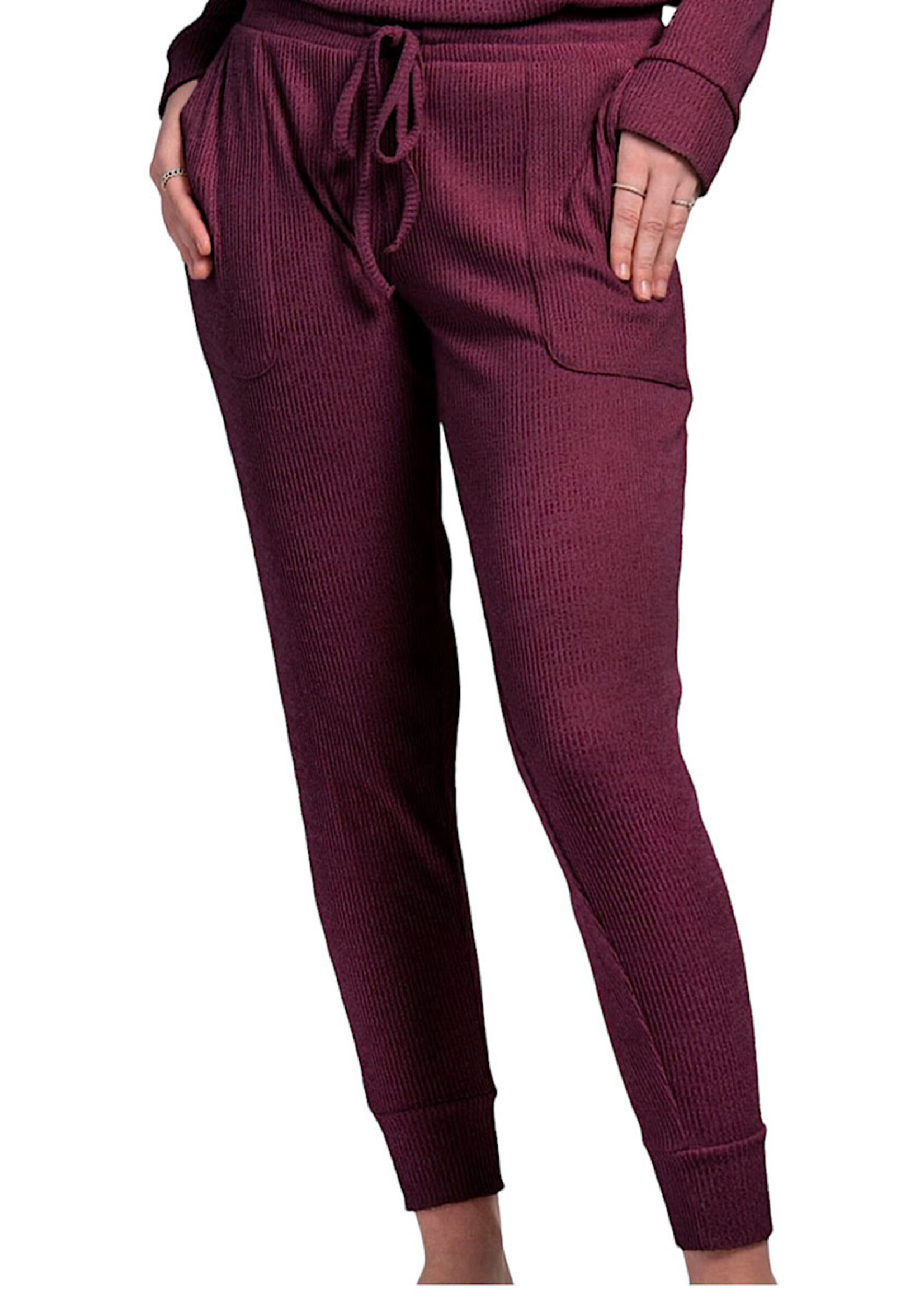 Hello Mello Cuddleblend Wine Joggers