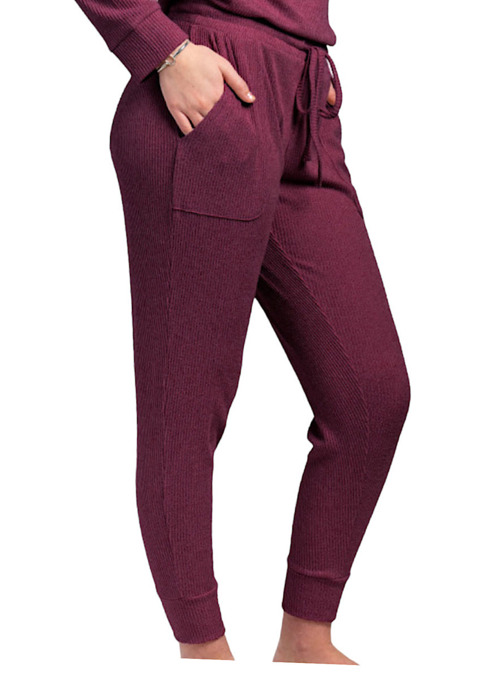 Hello Mello Cuddleblend Wine Joggers