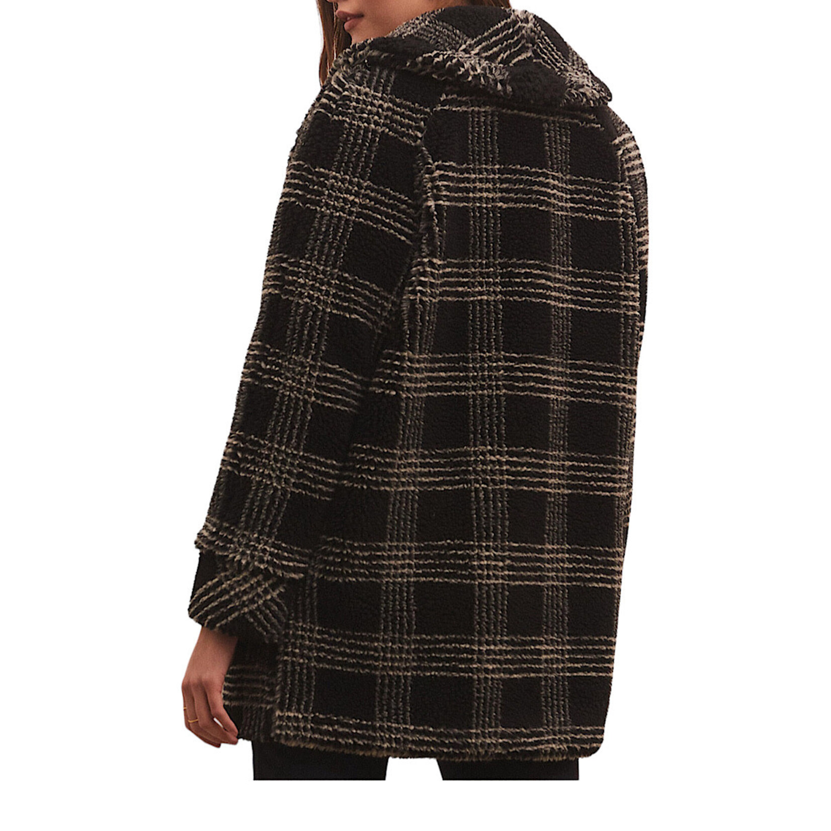 Z Supply Z Supply Hastings Sherpa Coat Black