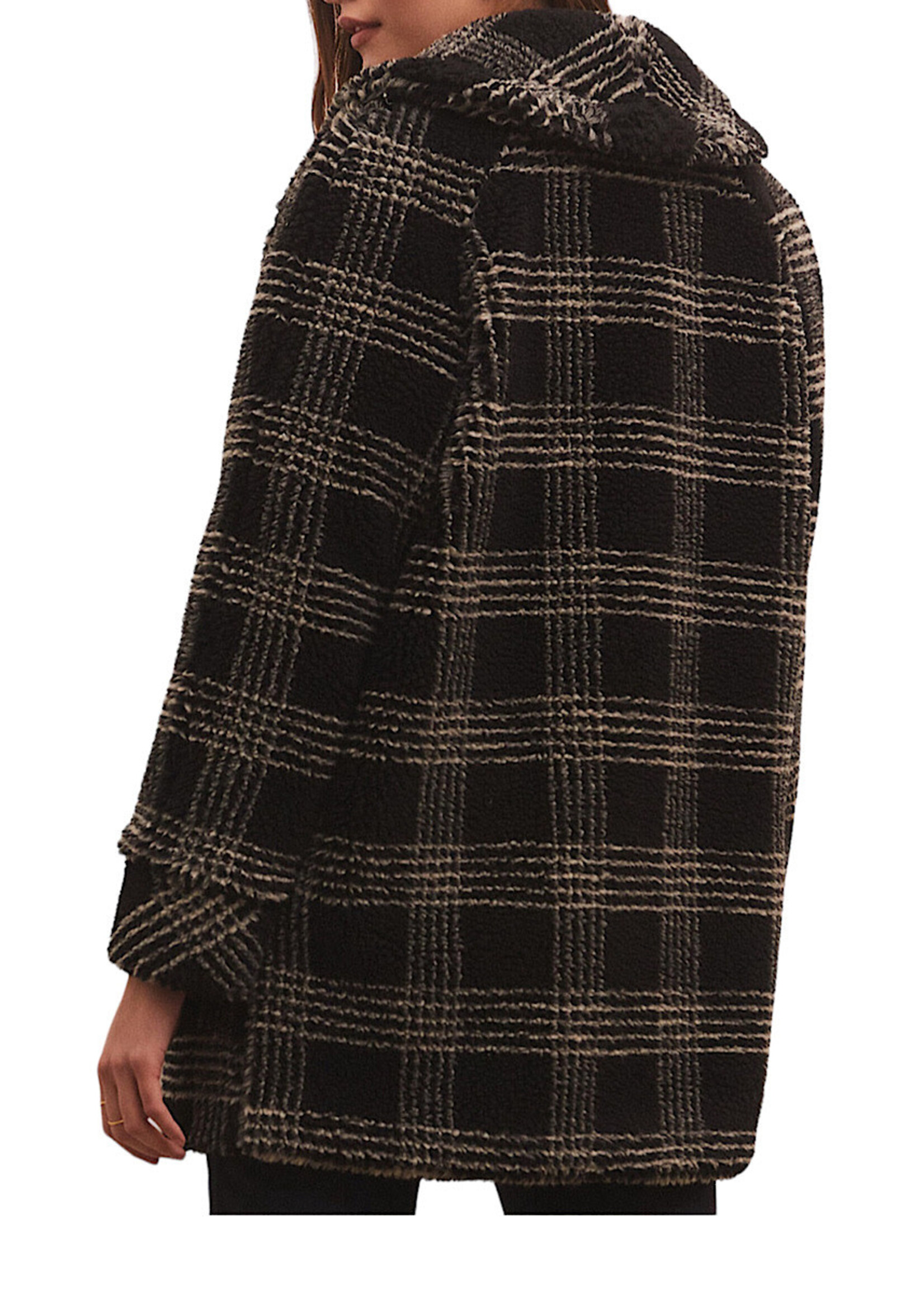 Z Supply Z Supply Hastings Sherpa Coat Black