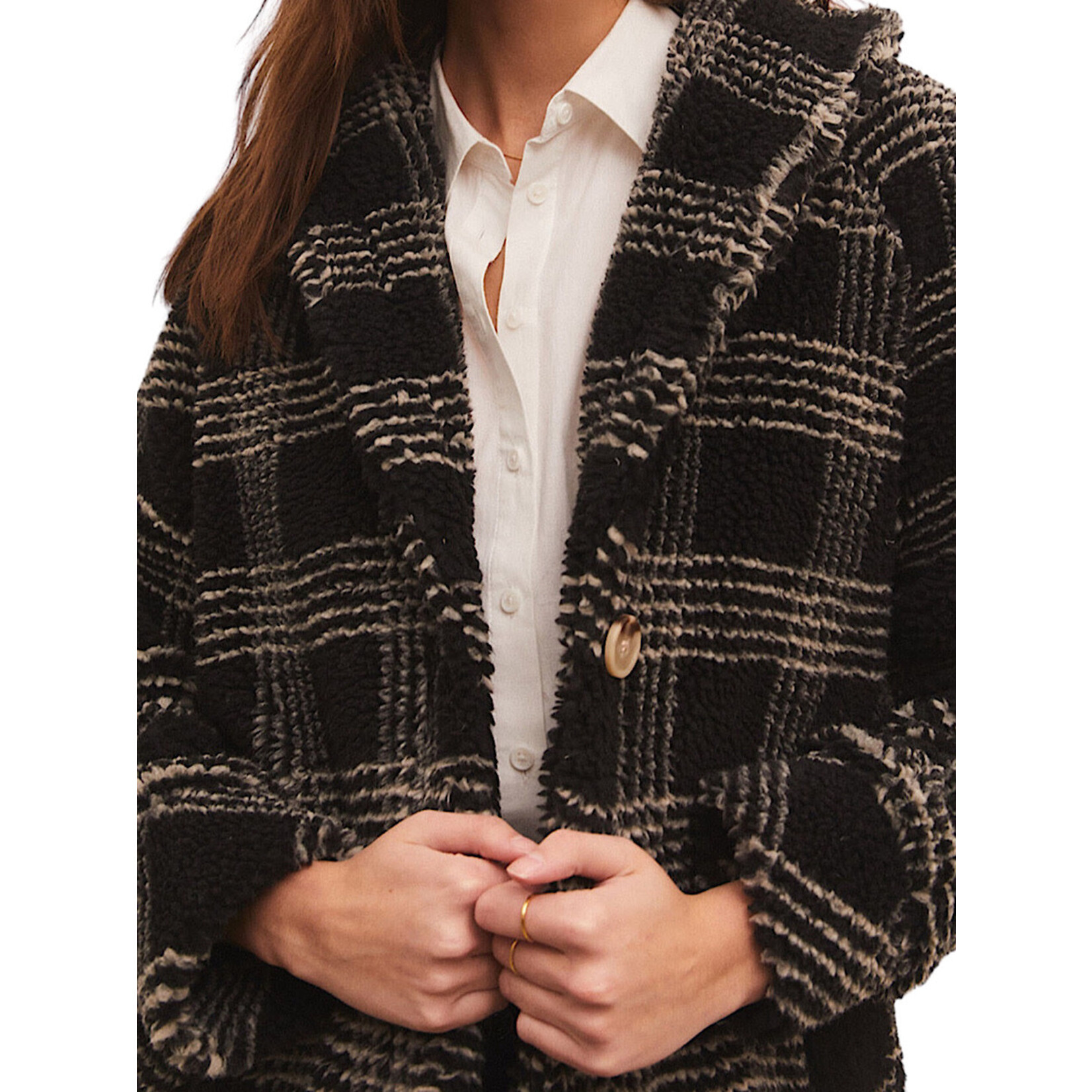 Z Supply Z Supply Hastings Sherpa Coat Black