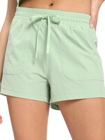 Lime Athleisure Shorts with Drawstring