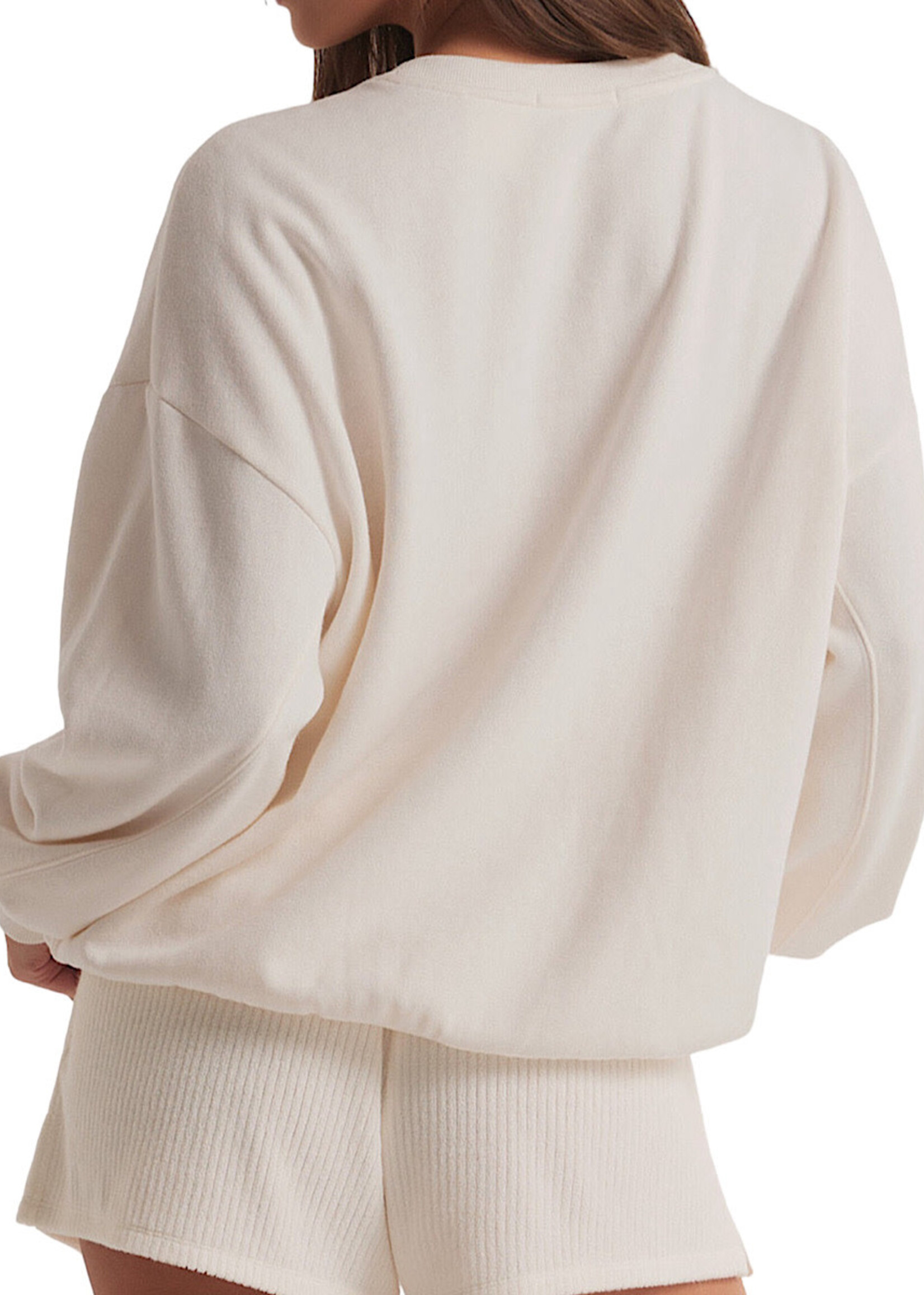 Z Supply Z Supply Oversized Vacay Sweatshirt Cloud Dancer
