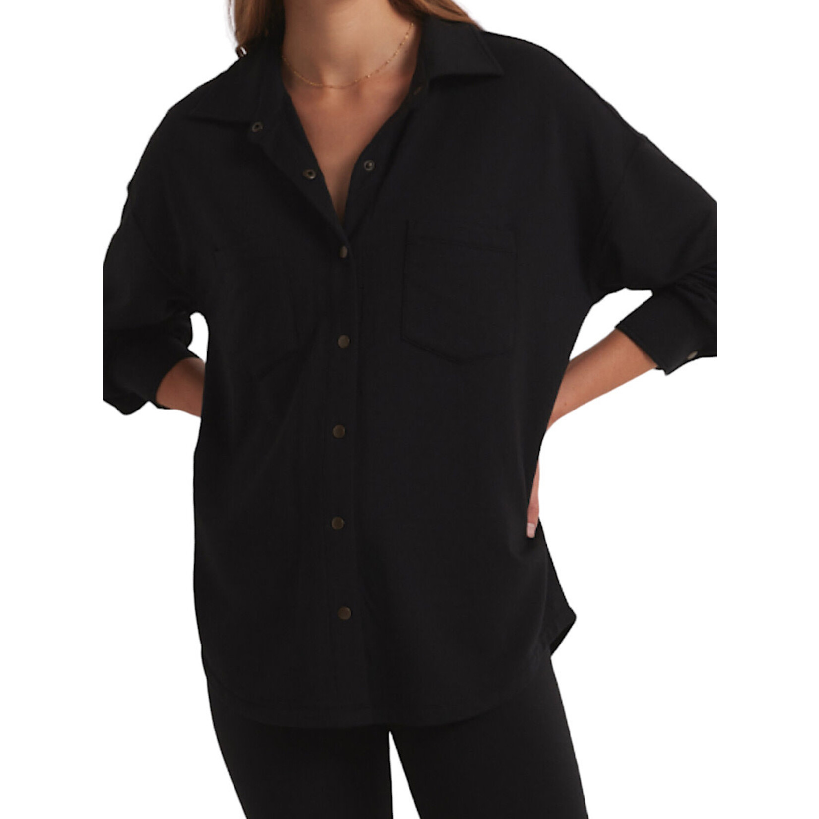 Z Supply Z Supply WHF Modal Shirt Jacket Black