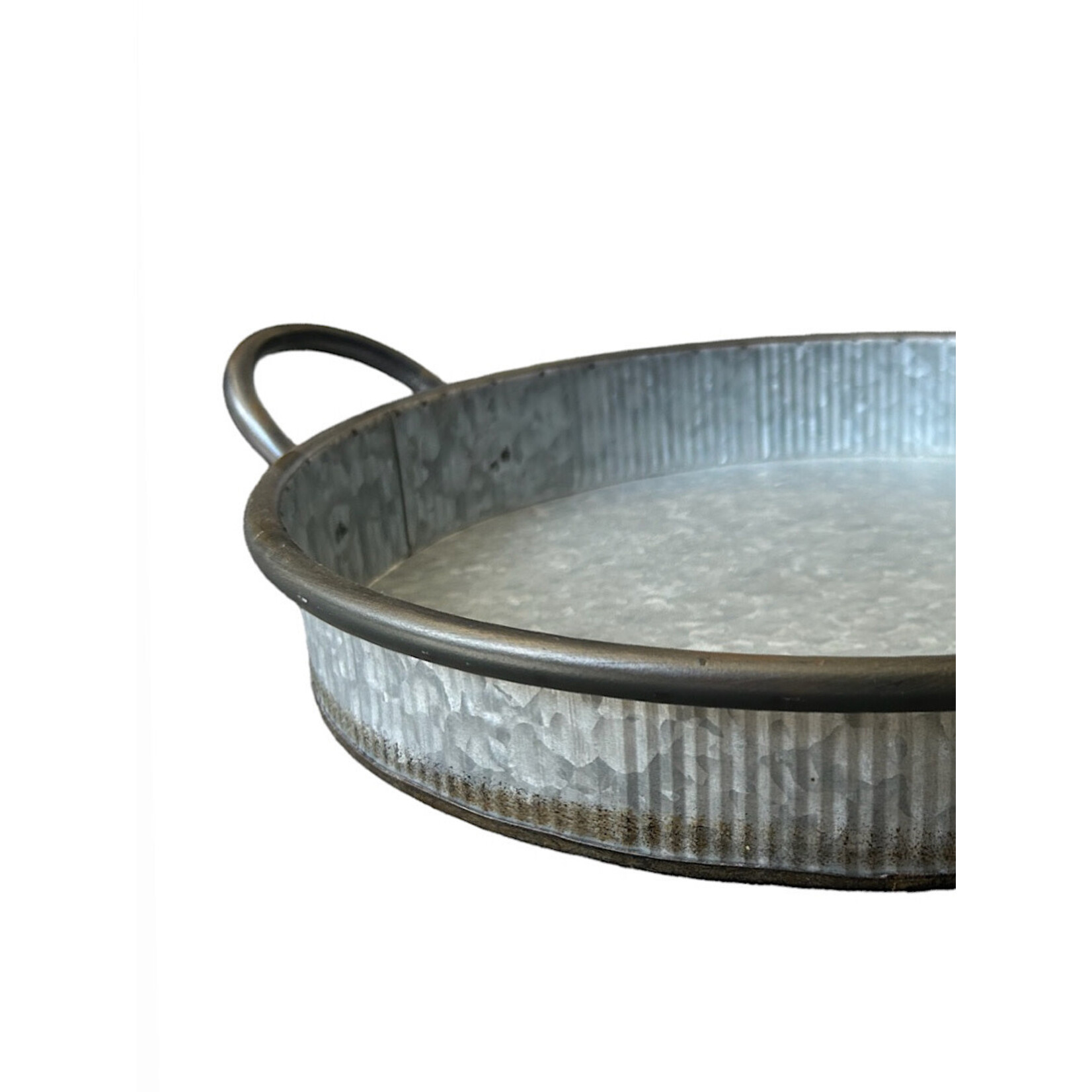 Galvanized Round Tray