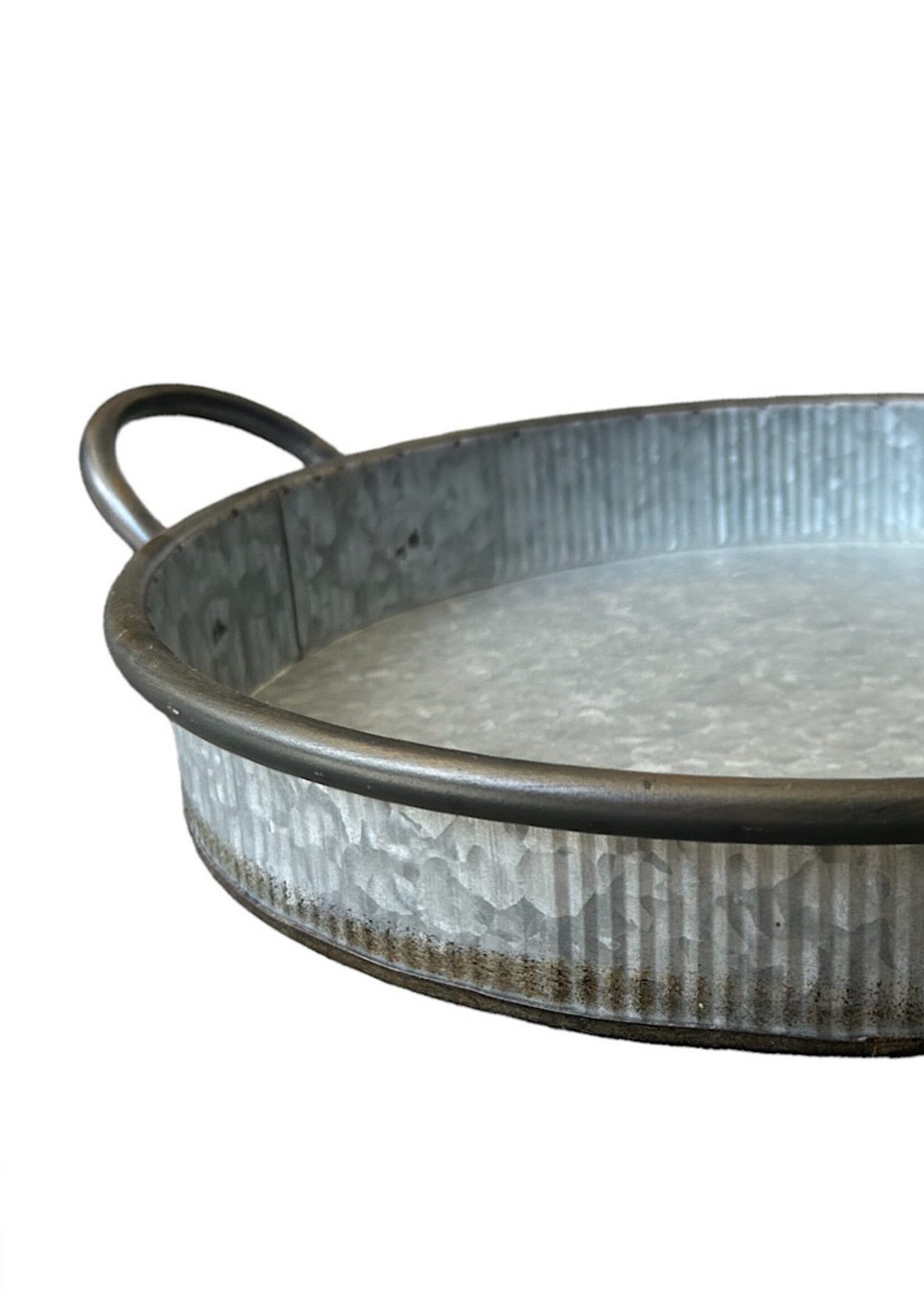 Galvanized Round Tray
