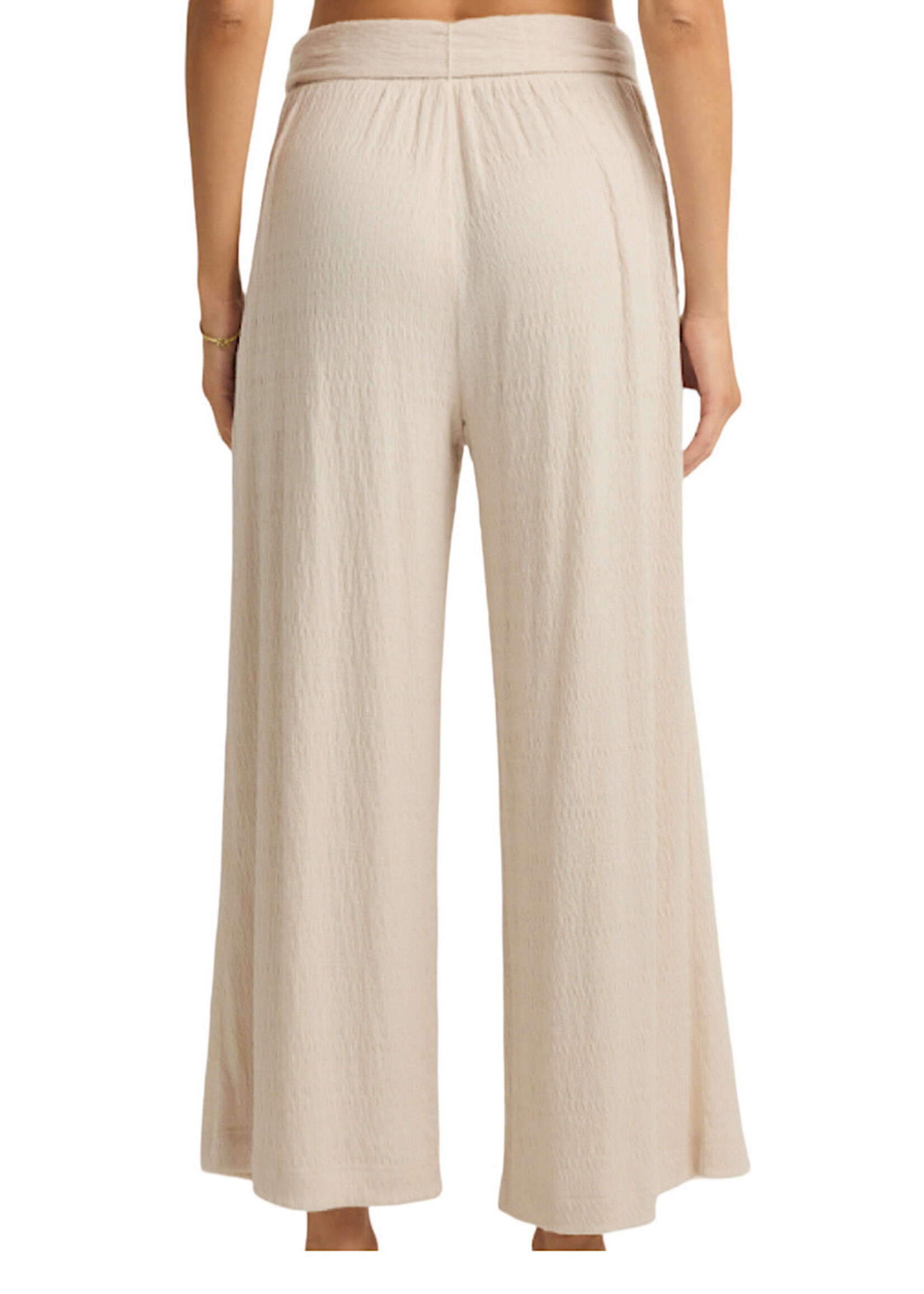 Z Supply Z Supply Isla Pucker Knit Pant Whisper White