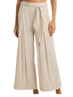 Z Supply Z Supply Isla Pucker Knit Pant Whisper White