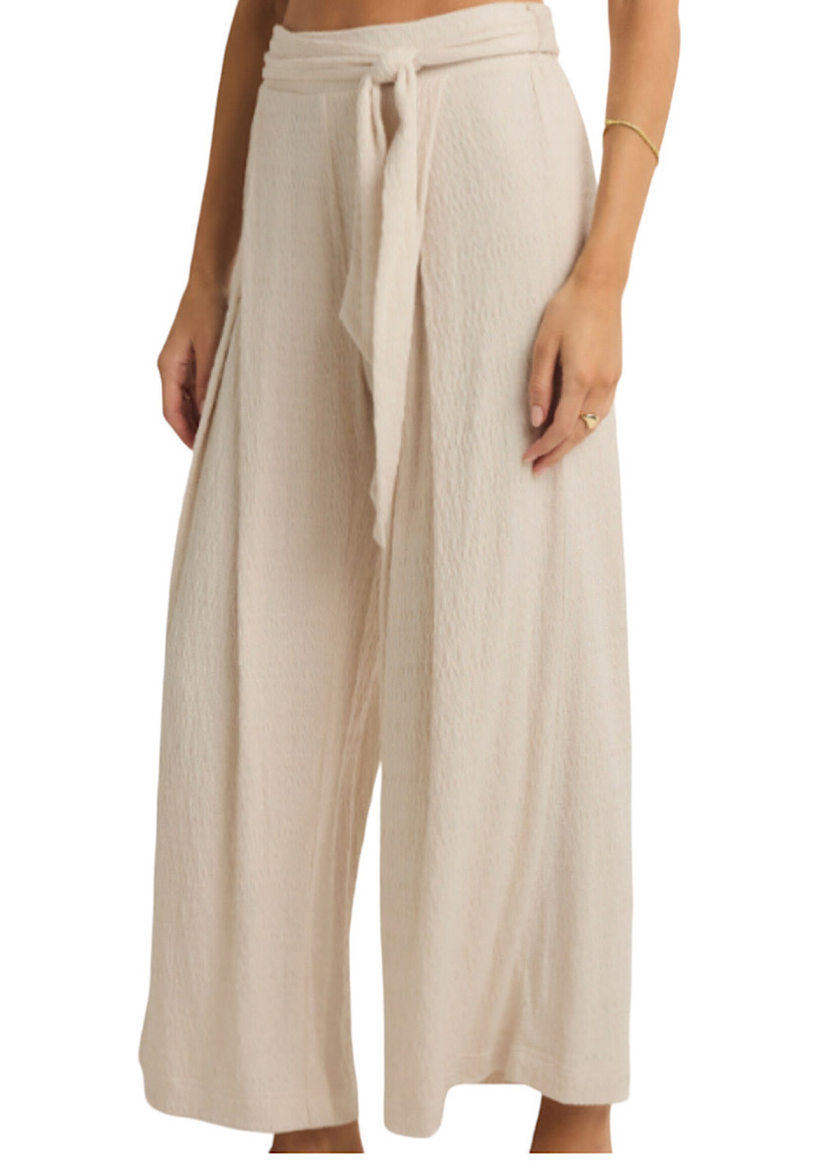 Z Supply Z Supply Isla Pucker Knit Pant Whisper White