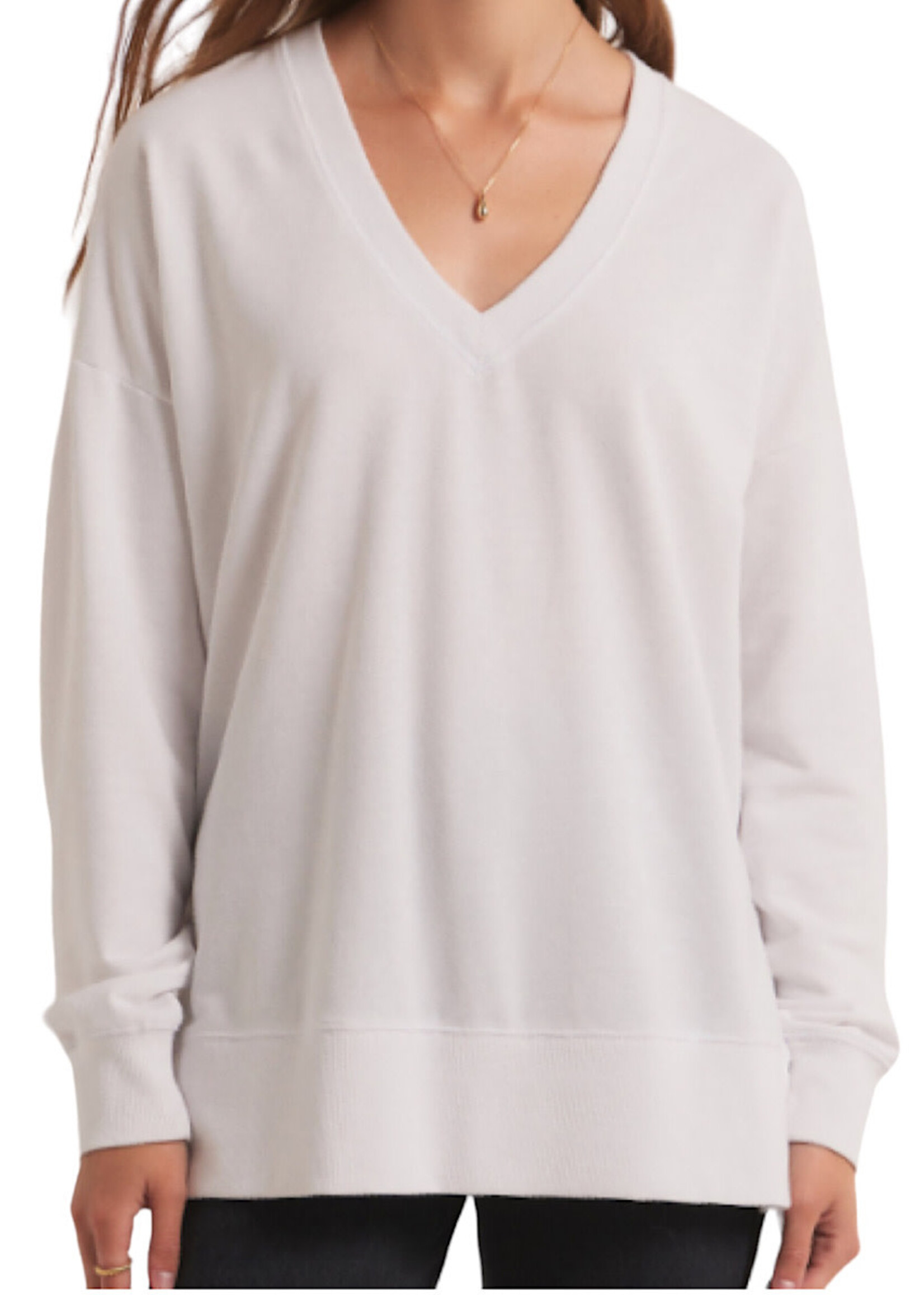 Z Supply Z Supply Modern V-Neck Weekender White