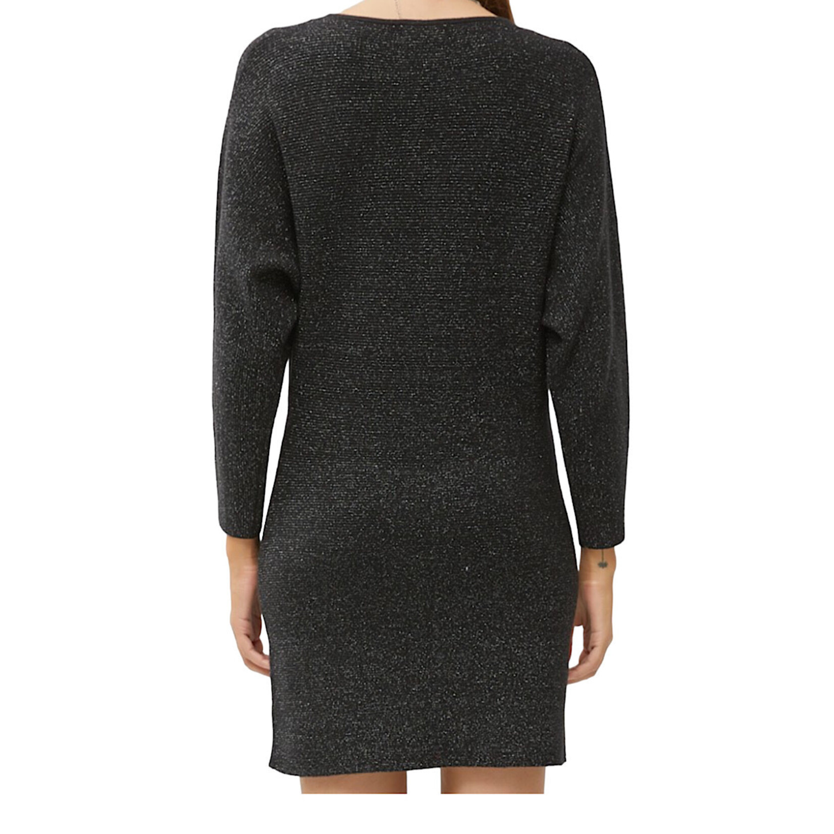 Black Lurex Sweater Dress