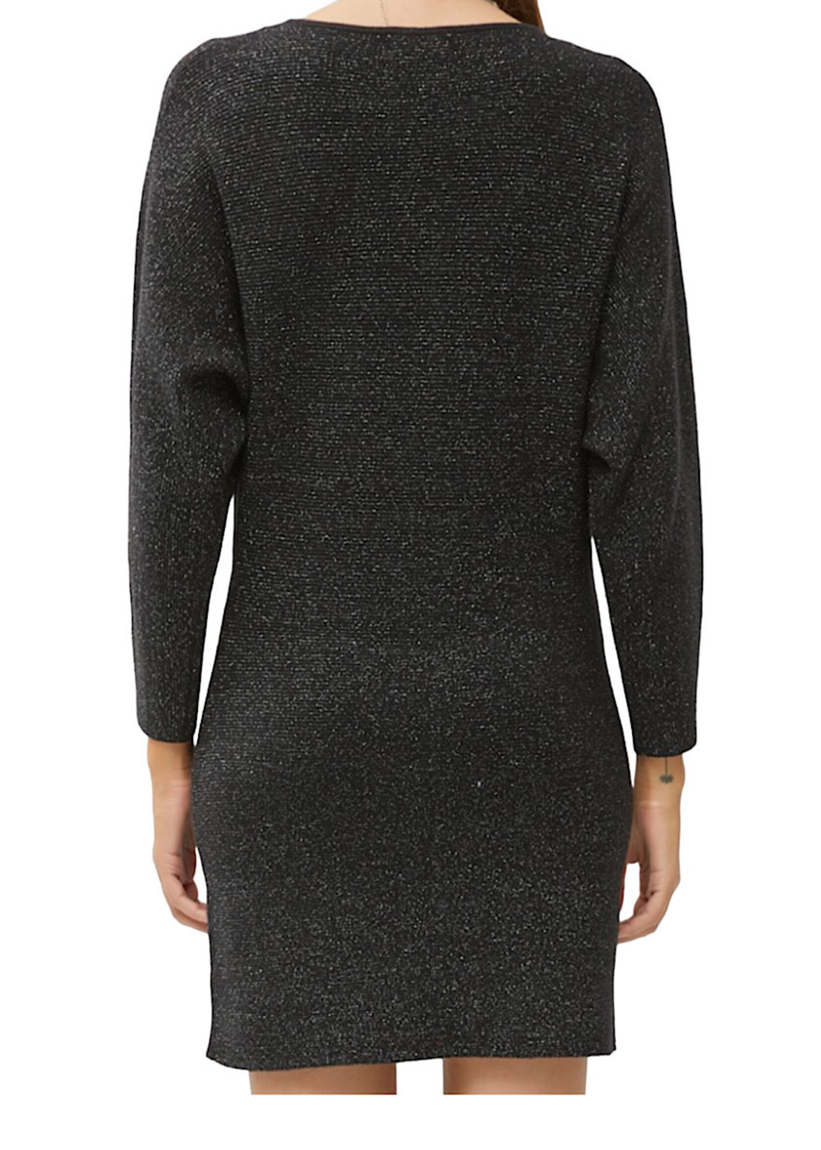 Black Lurex Sweater Dress