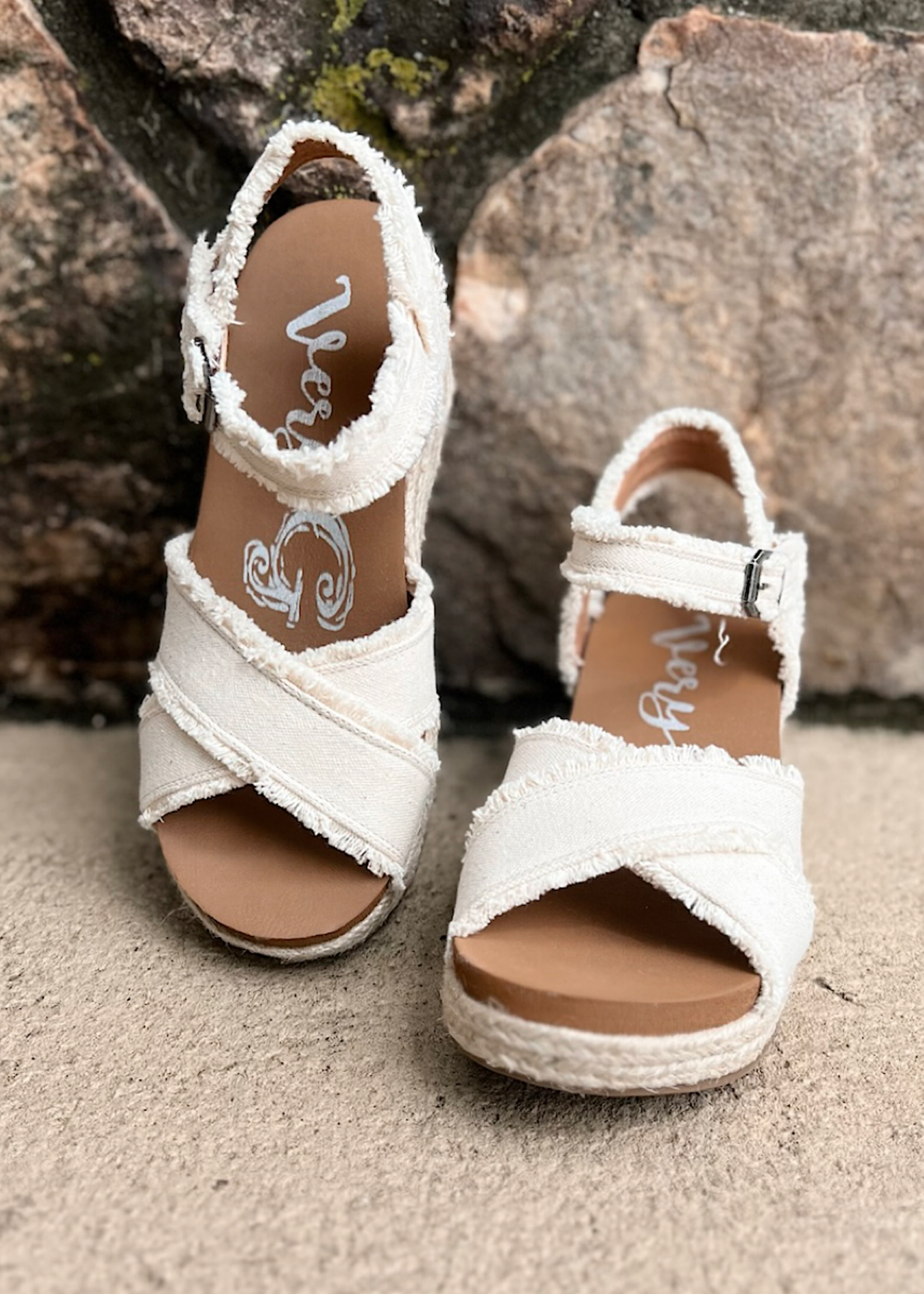 Very G Brista Cream Wedge