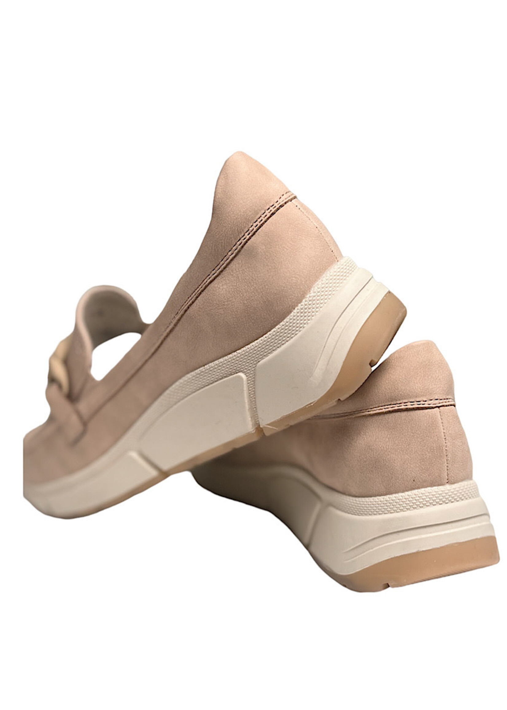 Molly Flex Nude Loafer with Chain