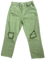 CHCS3013  Olive Cropped Straight Jeans 30-RF