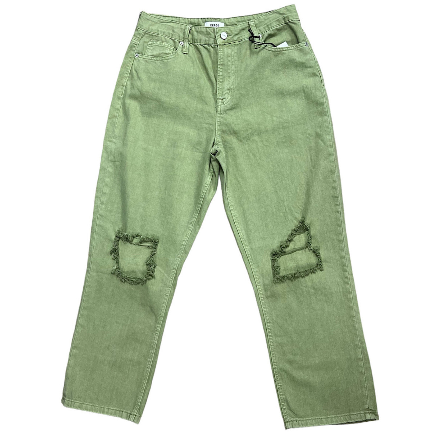 CEROS CHCS3013  Olive Cropped Straight Jeans 30-RF