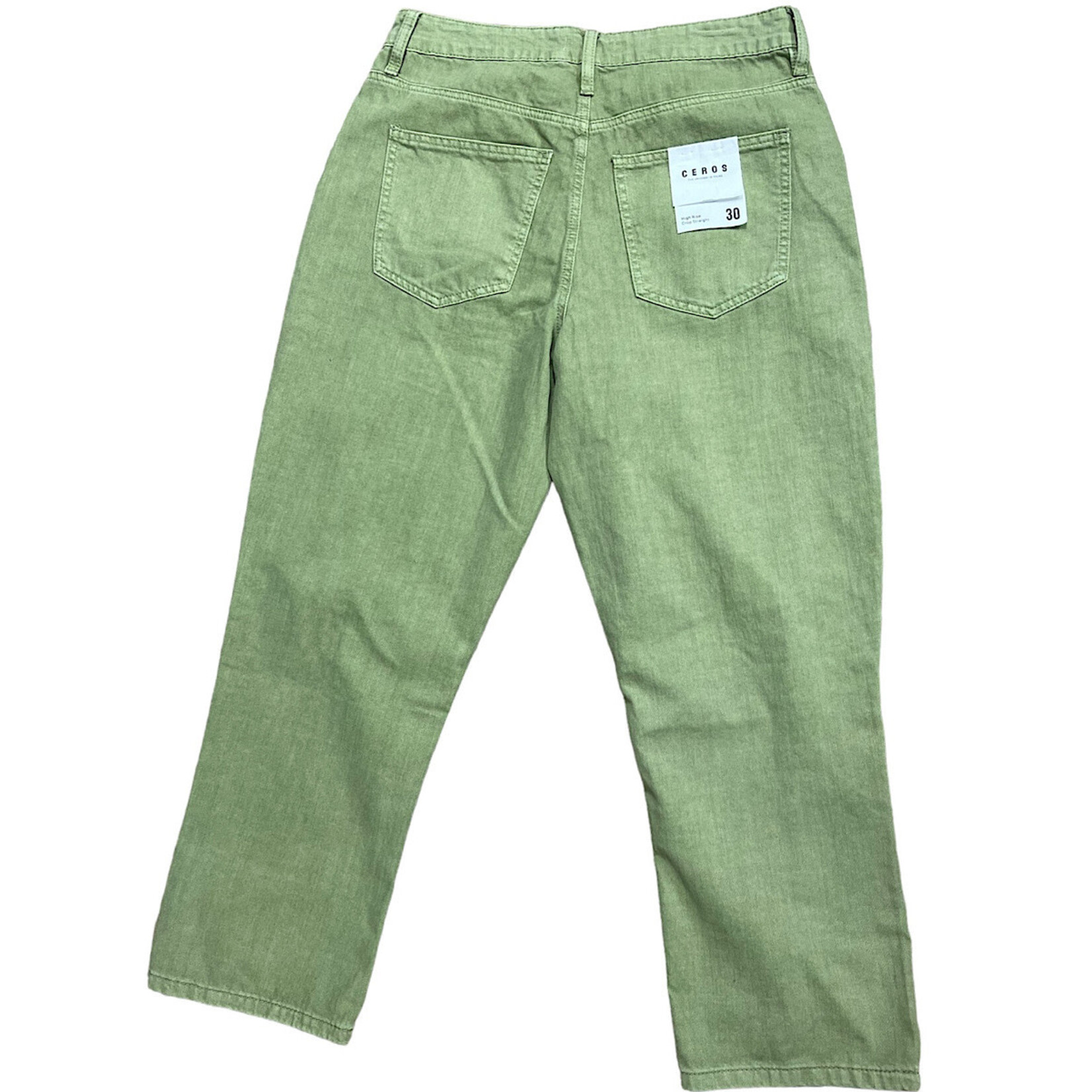 CEROS CHCS3013  Olive Cropped Straight Jeans 30-RF