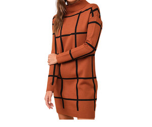 red and brown striped sweater dress Ripe Sarah Stripe Knit Maternity Dress (Amber Black)