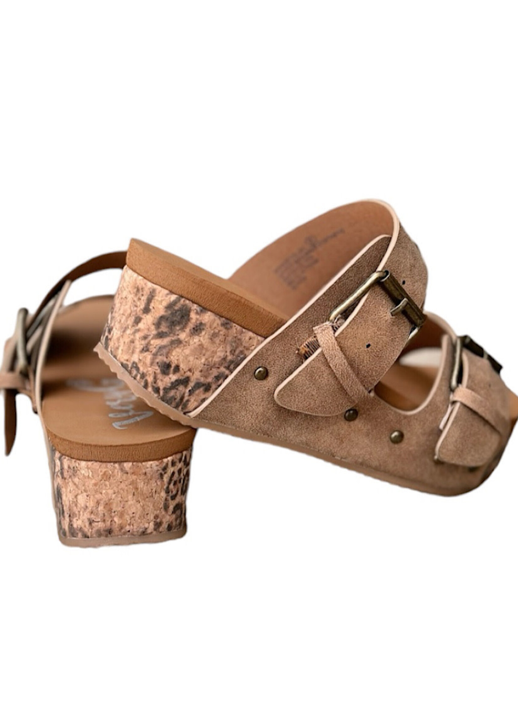 Very G Charlotte Tan Leopard Wedge