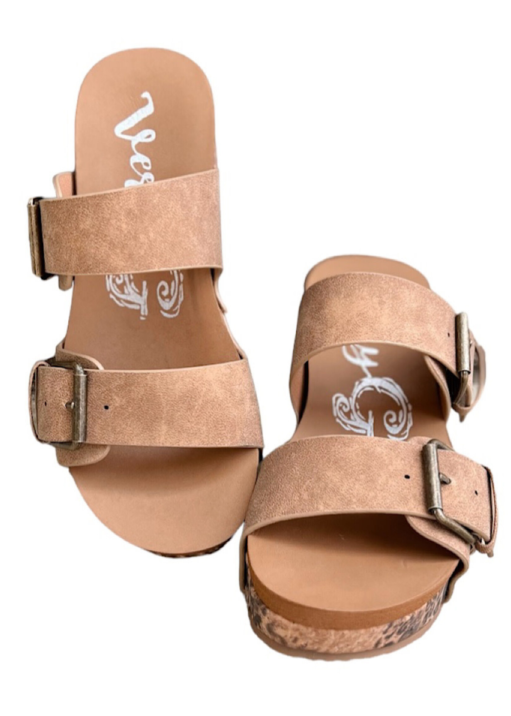 Very G Charlotte Tan Leopard Wedge