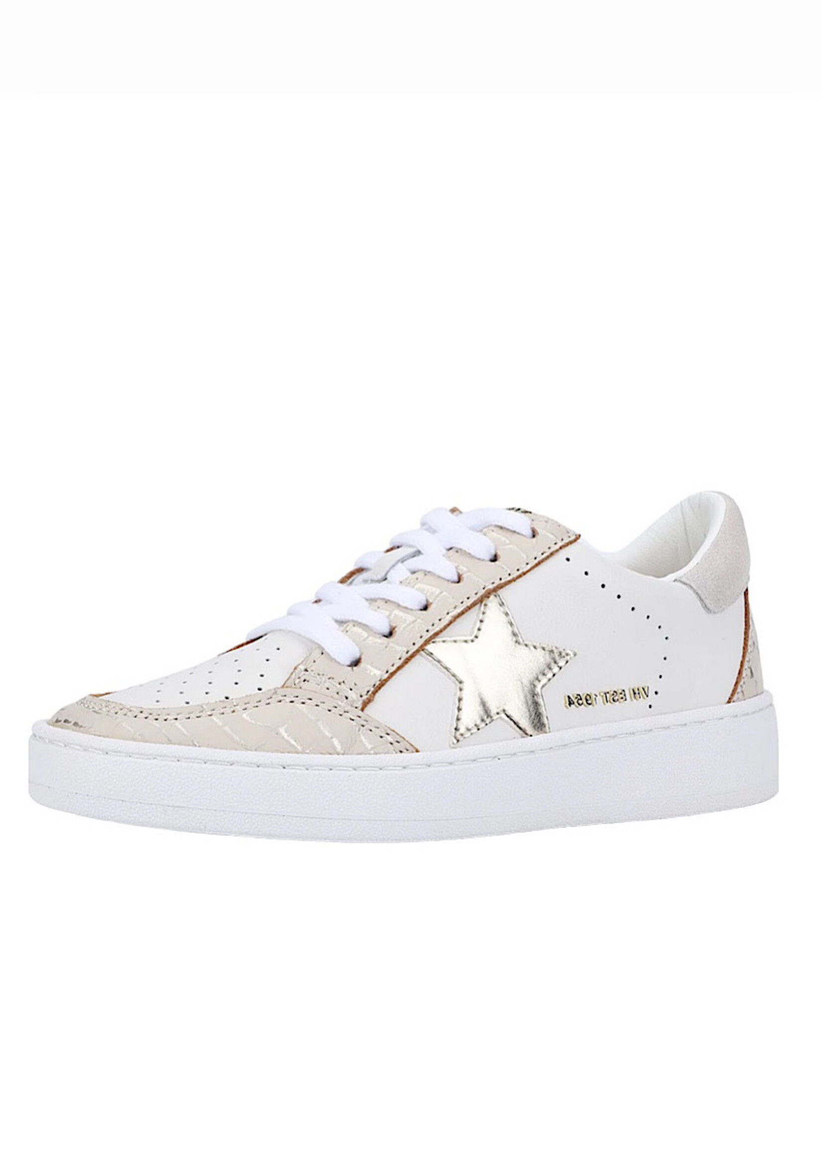 Vintage Havana Denisse White Laced Blush Croco Sneaker Bb