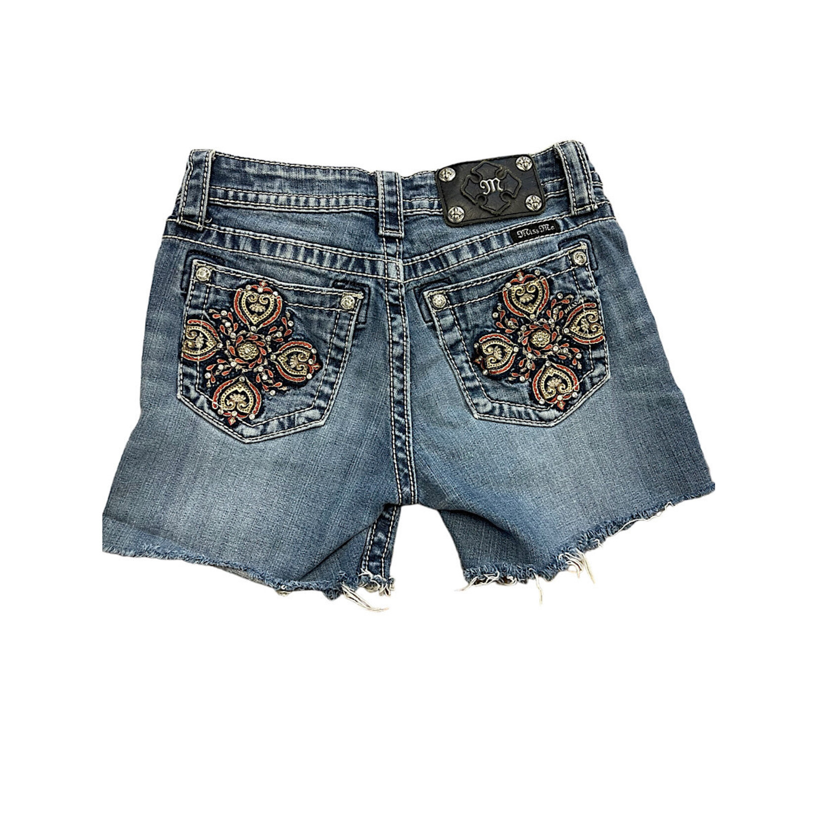 Miss Me MMJB5778P Medium Wash Denim Shorts Size 24-RF