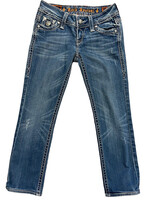 RRJ8126ST Medium Wash Straight Fit Jeans Size 27-RF