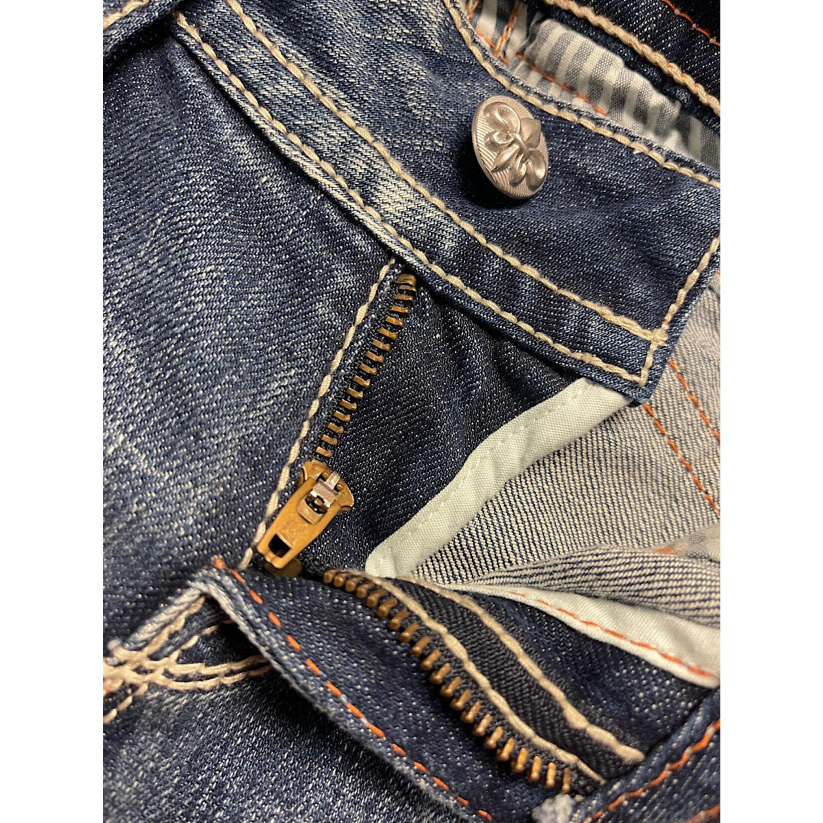 Rock Revival E8157BT2 Medium Wash Bootcut Jeans Size 26-RF