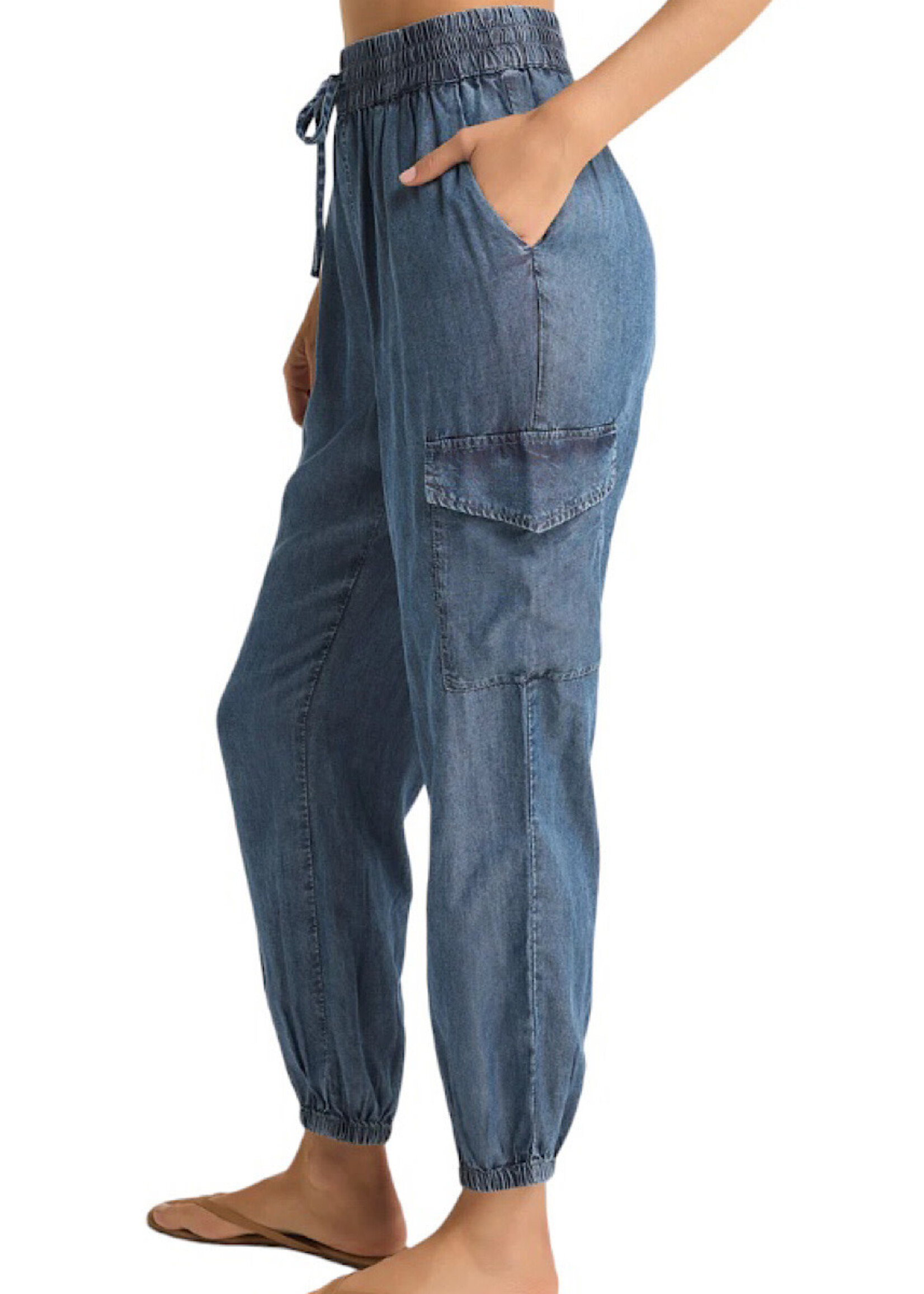 Z Supply Z Supply Rory Chambray Cargo Jogger Washed Chambray